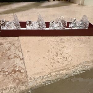 Williams Sonoma Candle Holders Set 4 Thanksgiving Turkey Fall